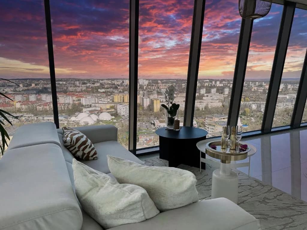 Apartament White Sky 20 Hanza Tower- Free parking — zdjęcie obiektu z Booking.com