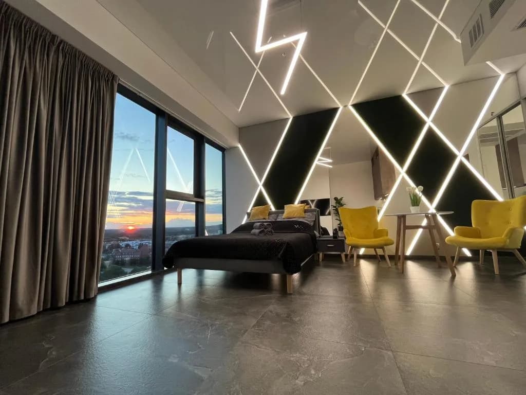 Hanza Tower - SCANDIA Apartment, 16 Floor, Sunset View — zdjęcie obiektu z Booking.com